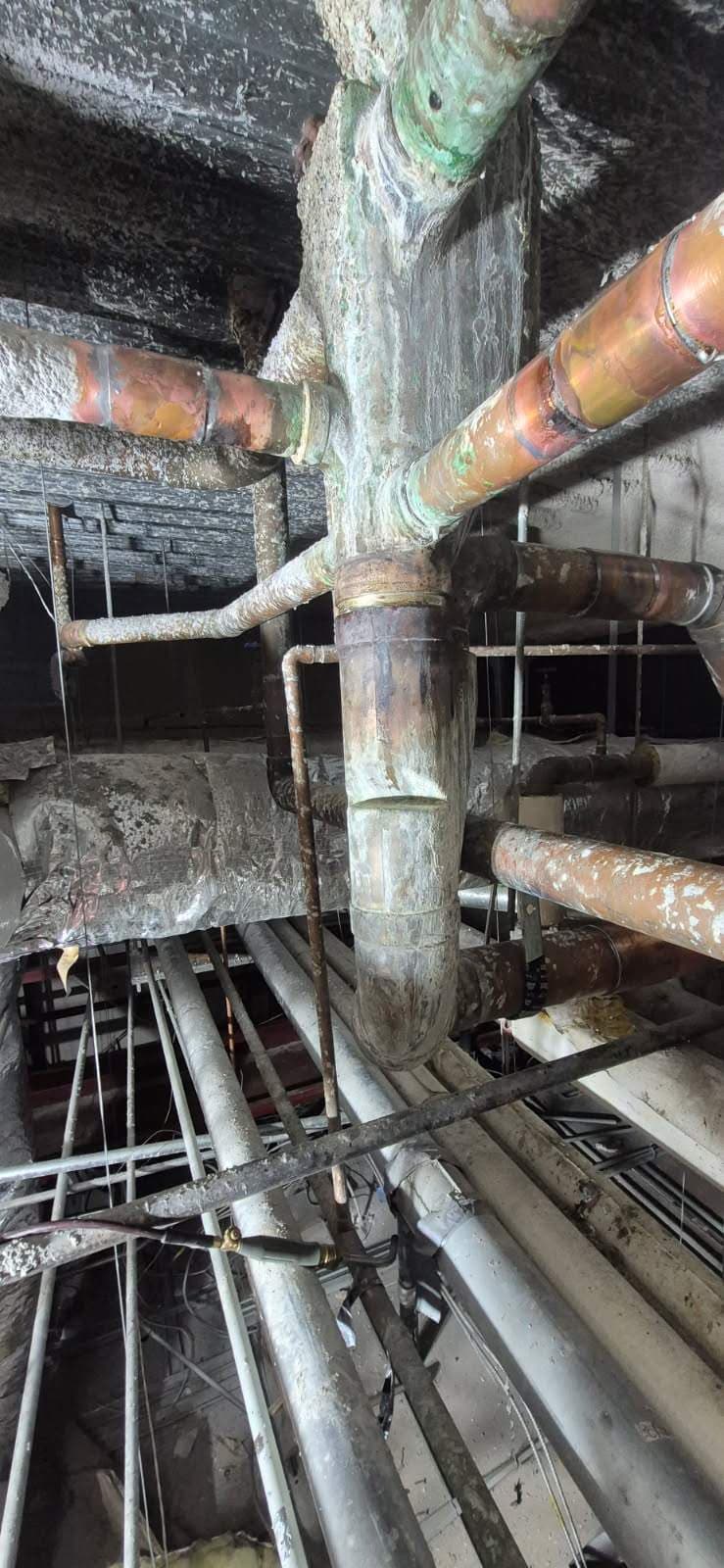 Solvent Waste System Repair in a Skyrise Building image