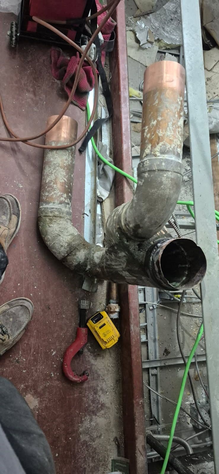 Gallery photos for Solvent Waste System Repair in a Skyrise Building: Image #1